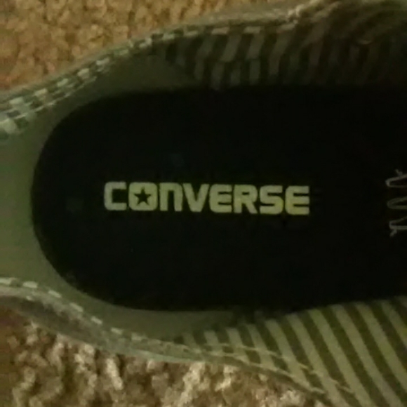 Converse Low Top Sneakers Womens Size 8 Grey/White - Picture 3 of 6